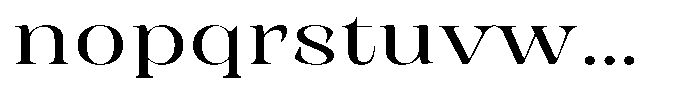 Rigeras Light Sr75 Expanded Font LOWERCASE