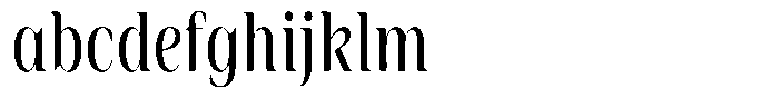 Rigeras Sr25 Alt Condensed Font LOWERCASE