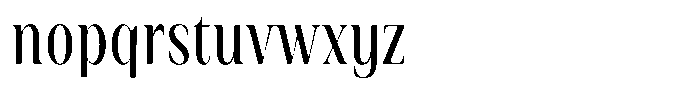 Rigeras Sr25 Alt Condensed Font LOWERCASE