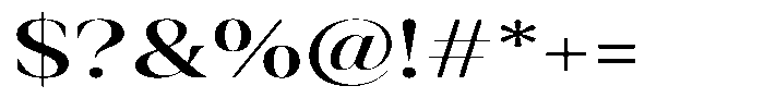 Rigeras Sr25 Alt Expanded Font OTHER CHARS