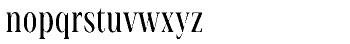 Rigeras Sr25 Condensed Font LOWERCASE
