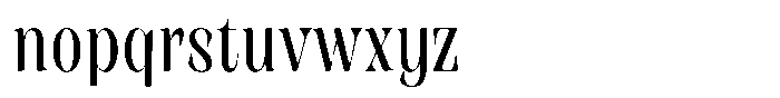 Rigeras Sr75 Alt Condensed Font LOWERCASE