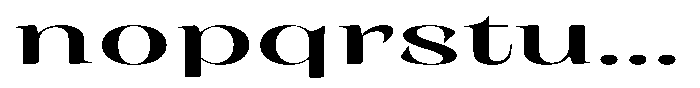 Rigeras Sr75 Alt Ultra Expanded Font LOWERCASE