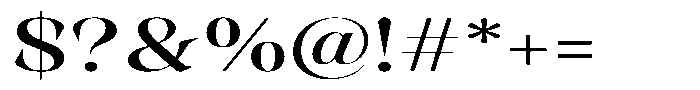Rigeras Sr75 Expanded Font OTHER CHARS