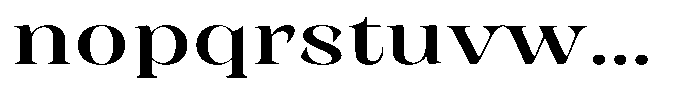 Rigeras Sr75 Expanded Font LOWERCASE