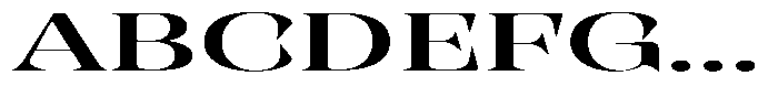 Rigeras Sr75 Ultra Expanded Font UPPERCASE