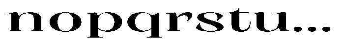 Rigeras Sr75 Ultra Expanded Font LOWERCASE