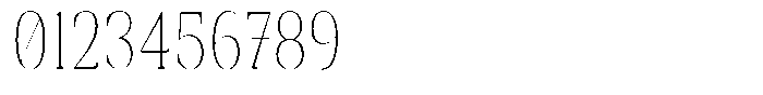 Rigeras Thin Sr25 Alt Condensed Font OTHER CHARS