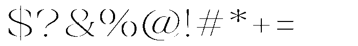 Rigeras Thin Sr25 Alt Expanded Font OTHER CHARS