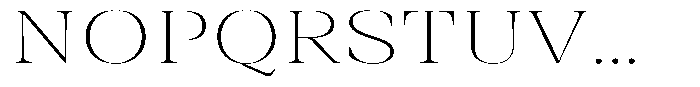 Rigeras Thin Sr25 Expanded Font UPPERCASE