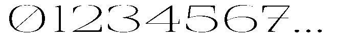 Rigeras Thin Sr25 Ultra Expanded Font OTHER CHARS