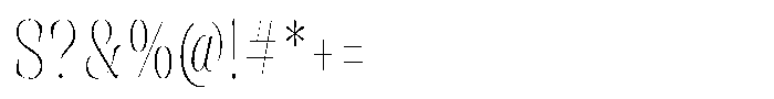 Rigeras Thin Sr75 Alt Condensed Font OTHER CHARS