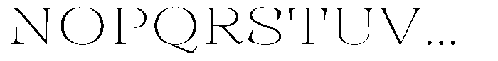 Rigeras Thin Sr75 Alt Expanded Font UPPERCASE