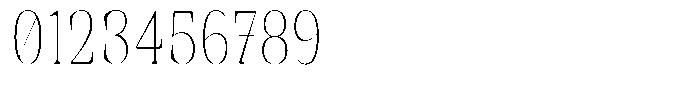 Rigeras Thin Sr75 Condensed Font OTHER CHARS
