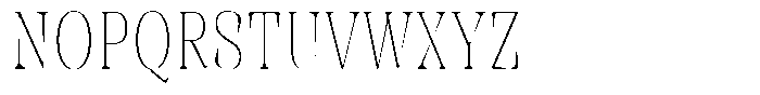 Rigeras Thin Sr75 Condensed Font UPPERCASE