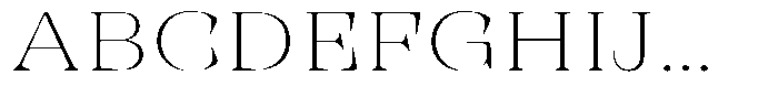 Rigeras Thin Sr75 Expanded Font UPPERCASE