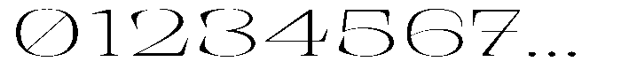 Rigeras Thin Sr75 Ultra Expanded Font OTHER CHARS