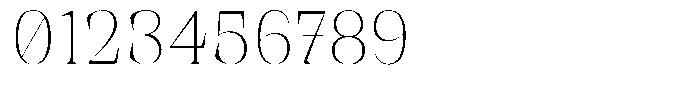 Rigeras Thin Sr75 Font OTHER CHARS