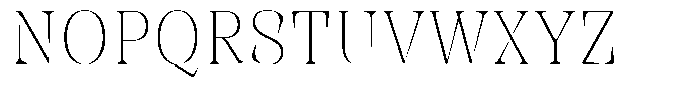 Rigeras Thin Sr75 Font UPPERCASE