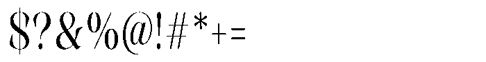 Rigeras Variable Regular Sr75 Font OTHER CHARS