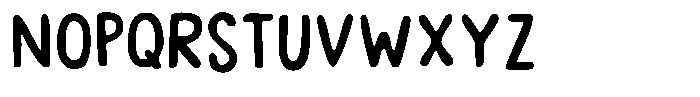 Rightful Chances Paint Font LOWERCASE