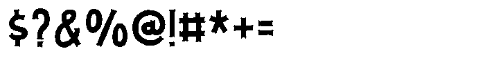 Rightful Chances Solid Font OTHER CHARS
