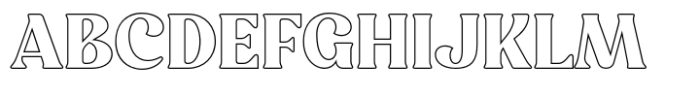 Righty Outline Font UPPERCASE