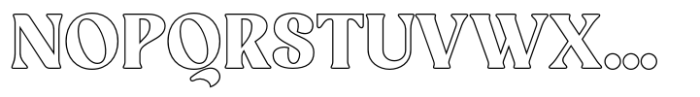 Righty Outline Font UPPERCASE