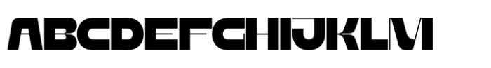 Rigid Core Font UPPERCASE