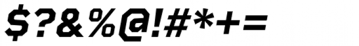 Rigid Square Bold Italic Font OTHER CHARS