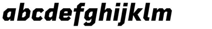 Rigid Square Extra Bold Italic Font LOWERCASE