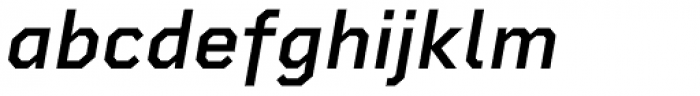 Rigid Square Semi Bold Italic Font LOWERCASE