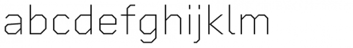 Rigid Square Thin Font LOWERCASE