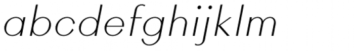 Rigidica Heading Thin Oblique Font LOWERCASE