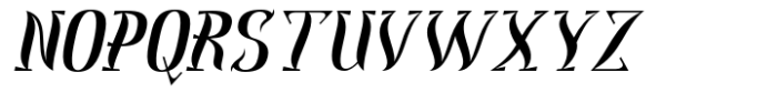 Rigmor Italic Font UPPERCASE