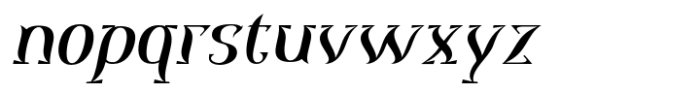 Rigmor Italic Font LOWERCASE