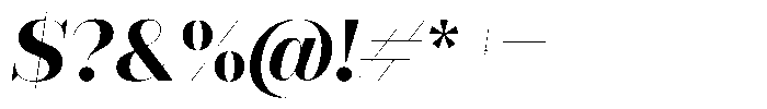 Rigor Ionic Display Bold Italic Font OTHER CHARS