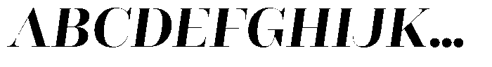 Rigor Ionic Display Bold Italic Font UPPERCASE