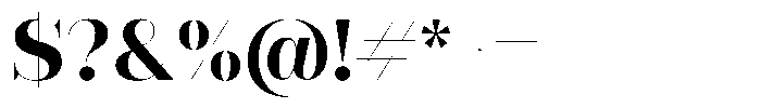 Rigor Ionic Display Bold Font OTHER CHARS