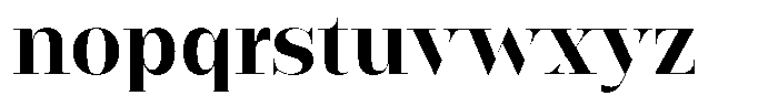 Rigor Ionic Display Bold Font LOWERCASE