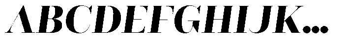 Rigor Ionic Display Heavy Italic Font UPPERCASE