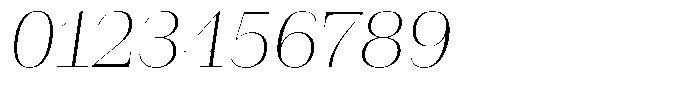 Rigor Ionic Display Light Italic Font OTHER CHARS