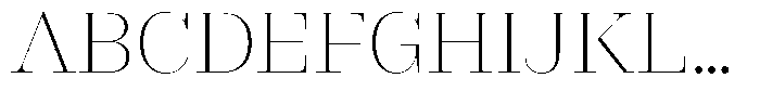 Rigor Ionic Display Light Font UPPERCASE