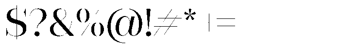 Rigor Ionic Display Medium Font OTHER CHARS
