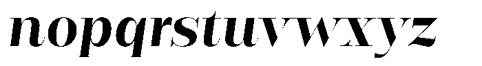 Rigor Ionic Display Pro Bold Italic Font LOWERCASE