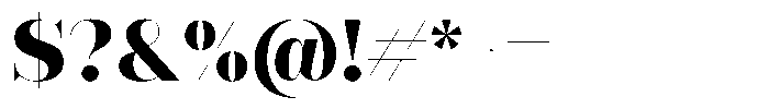 Rigor Ionic Display Pro Heavy Font OTHER CHARS