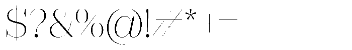 Rigor Ionic Display Pro Light Font OTHER CHARS