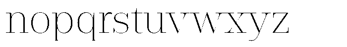 Rigor Ionic Display Pro Light Font LOWERCASE