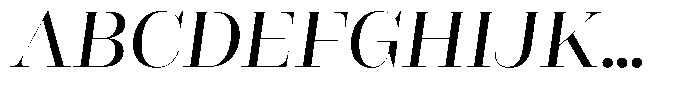Rigor Ionic Display Pro Medium Italic Font UPPERCASE