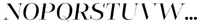 Rigor Ionic Display Pro Medium Italic Font UPPERCASE